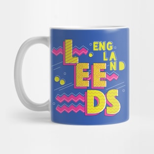 Retro 90s Leeds, England Mug